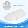 2PCS Pool Spa Filter Bags Multipurpose Filter Bags Nonwoven Fabric Texture Suitable for High Efficiency Filtrations