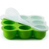 4 pcs Silicone Baby Food Storage Container, Silicone Moulds with Lid for Baby Food, Ice Cubes, Sweets and Chocolate (Random Colour, 9 x 75 ml)