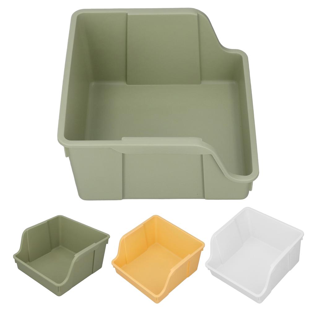 Desktop Book Storage Rack PP Handle Design U Shaped Large Opening Large Capacity Desktop Book Storag