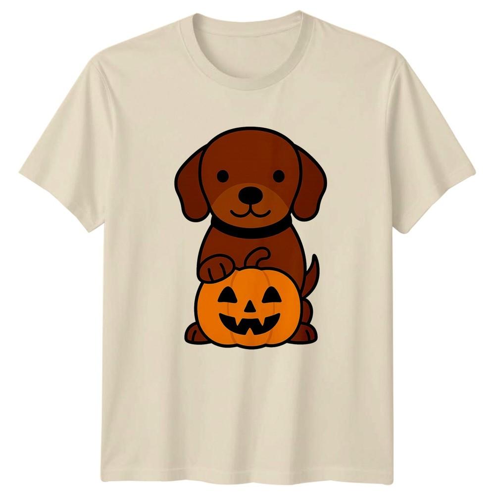 Halloween Dog Pumpkin Graphic Tee Unisexs Unisexs Unisex TShirt Seasonal