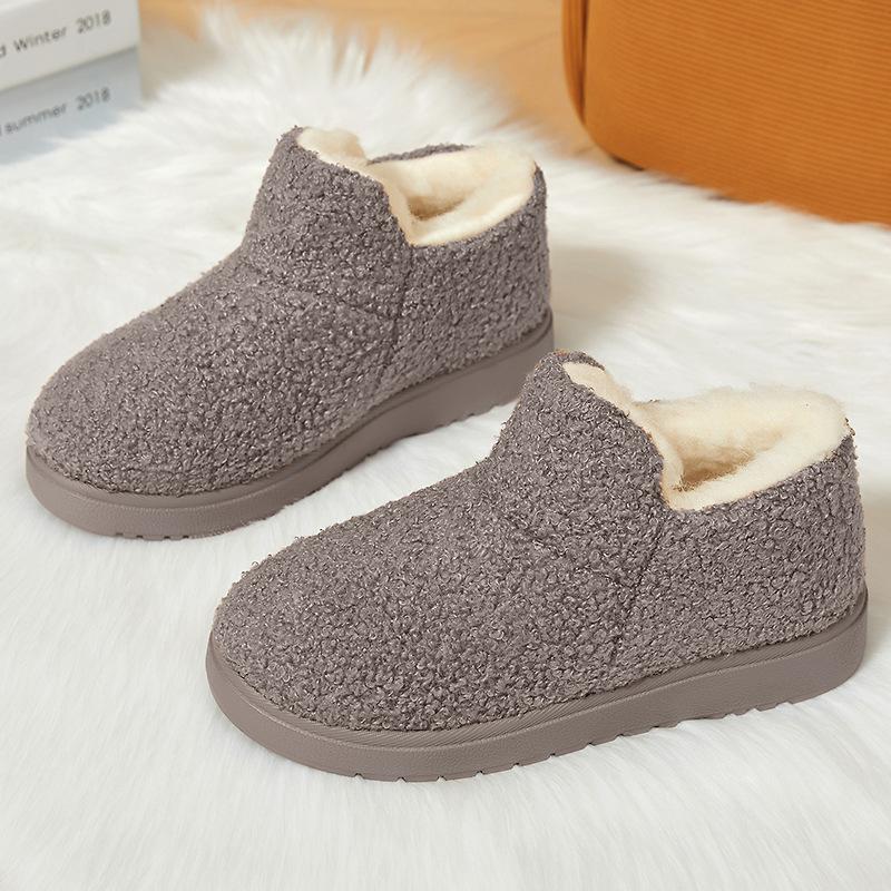 Women's shoes cotton shoes versatile snow boots piled thickened thermal cotton boots TEMU women's boots casual home short boots