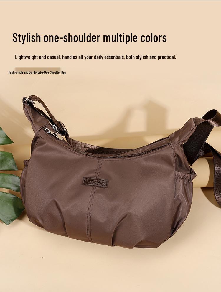 Trendy Women's Nylon Cloud Dumpling Crossbody Shoulder Bag - Large Capacity Casual Design