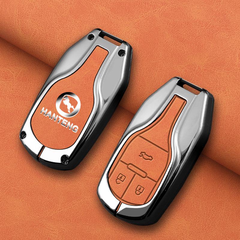 Hanteng X7S/X5 Car Key Case 2018: High-End Metal Key Cover & Remote Control Shell with Buckle