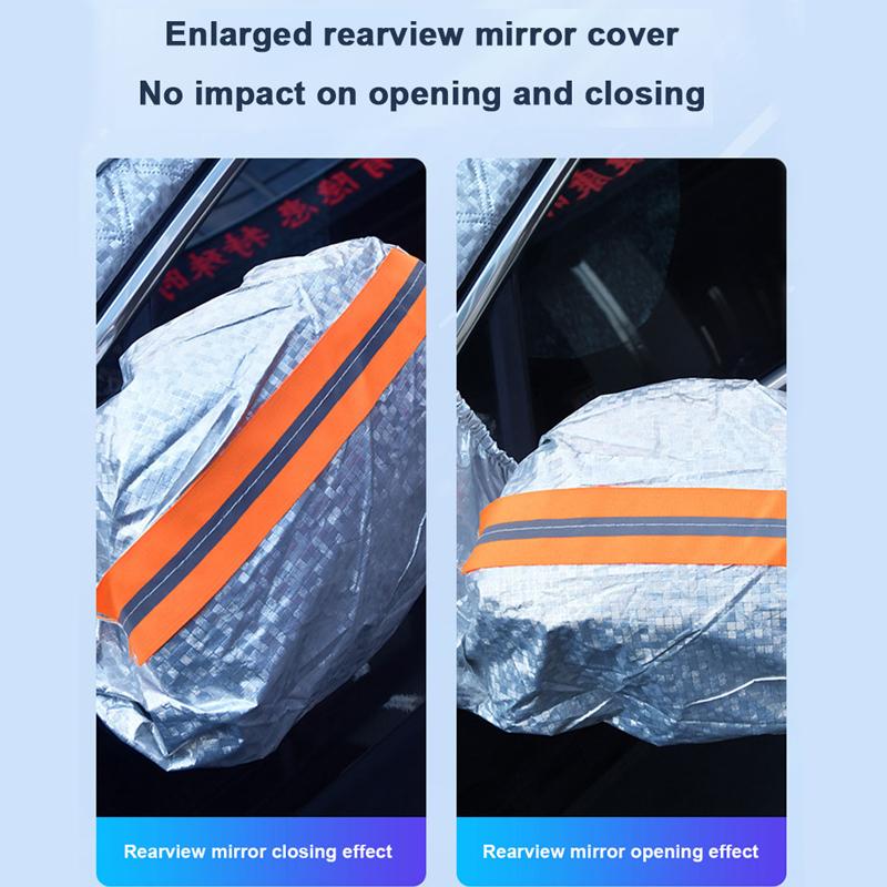 SEAMETAL 5 Magnets Car Snow Cover Frost Protection Windshield Cover Universal for Suv Sedan