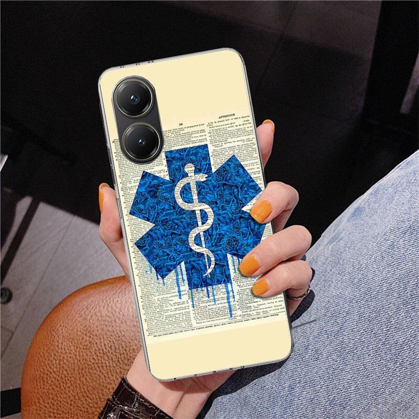 EMT EMS Medical Rescue Phone Case For Xiaomi Poco X7 X6 X5 Pro F7 Ultra Redmi 15C 15 13C 13 12C 12 10 10A 10C 9 9A 9C 9T Cover P