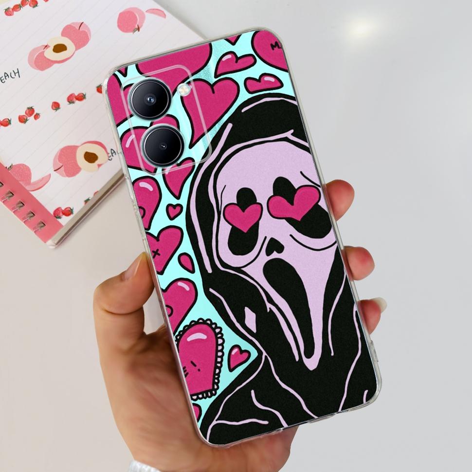 For Realme C33 Case RMX3624 Cute Fashion Phone Cases Soft Silicone Back Cover For Realme C 33 C33 4G Bumper Shockproof Shell