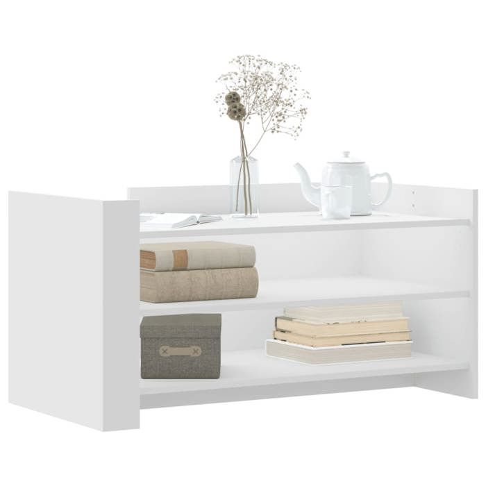 VidaXL Coffee Table White 100x50x50 Cm Engineered Wood, Side Table, Living Room Table, Accent Table, End Table, 848346