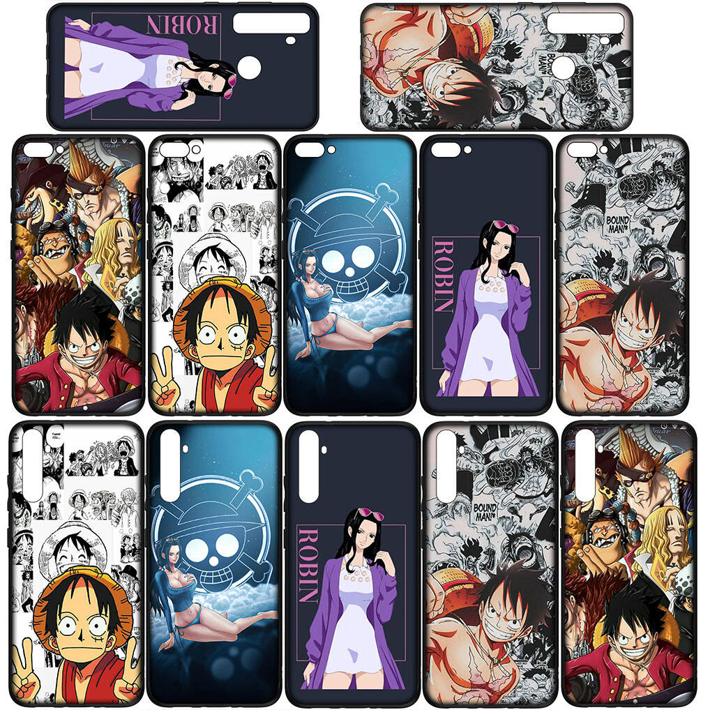 For Samsung Galaxy S25 S24 S23 S22 Ultra FE Plus A37 A57 A56 A55 A06 A16 A15 A36 A26 A35 A05 A25 A54 A34 Phone Case Comics Nico Robin One Piece Luffy