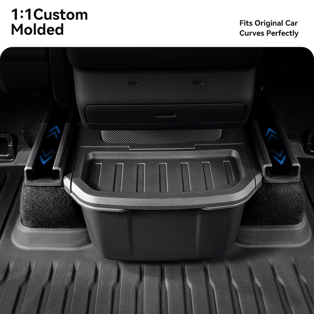 YZ For Tesla Model Y Juniper 2021-2026 Magnetic Suction Back Row Intermediate Storage Box For Tesla Storage Box Car Accessories