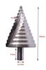 HSS Step Drill, 0.2 - 2.4 inches (6 - 60 mm), 12 Steps, Step