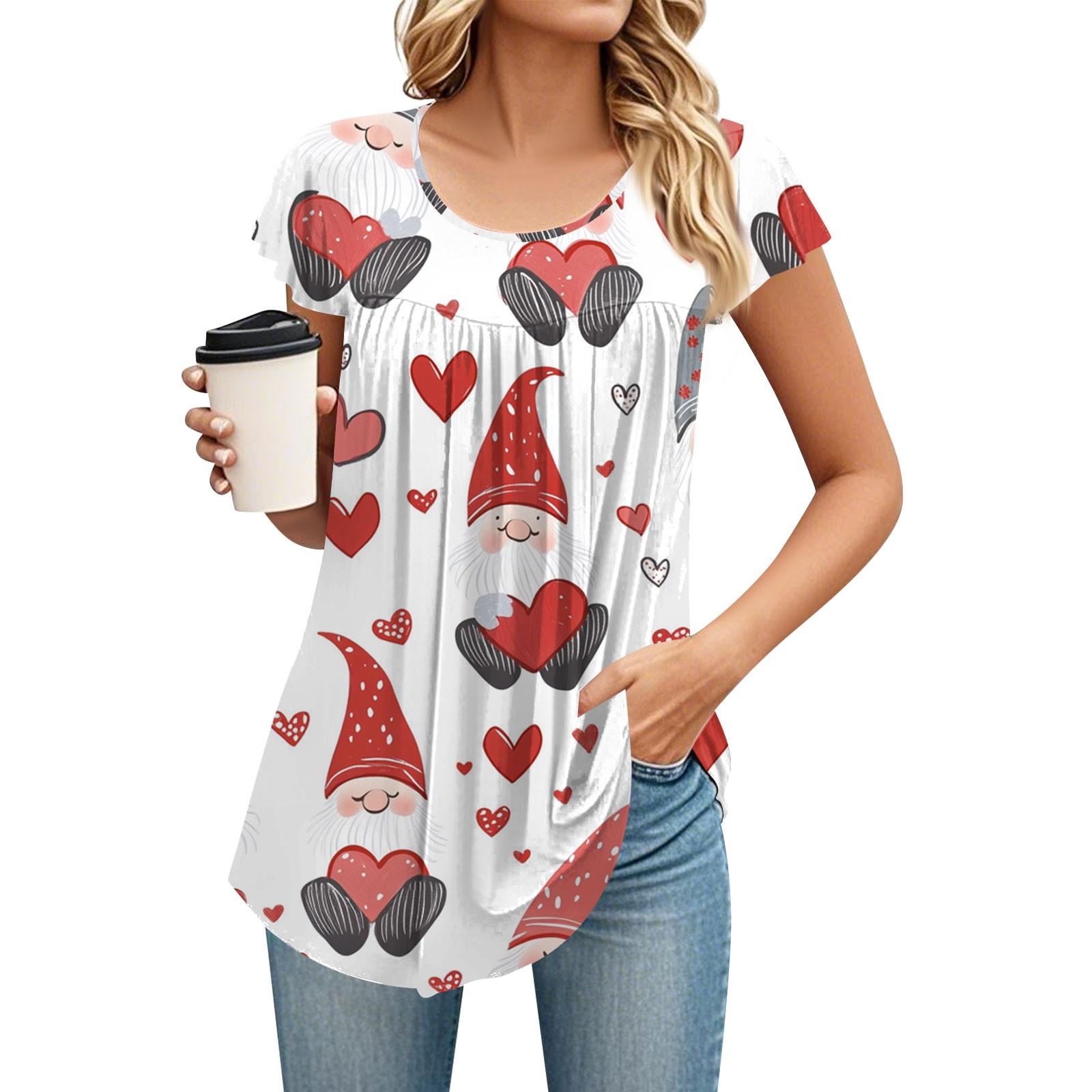 

Женская футболка средней длины с круглым вырезом и коротким рукавом, свободная повседневная футболка с коротким рукавом, топ XL арбуз красный