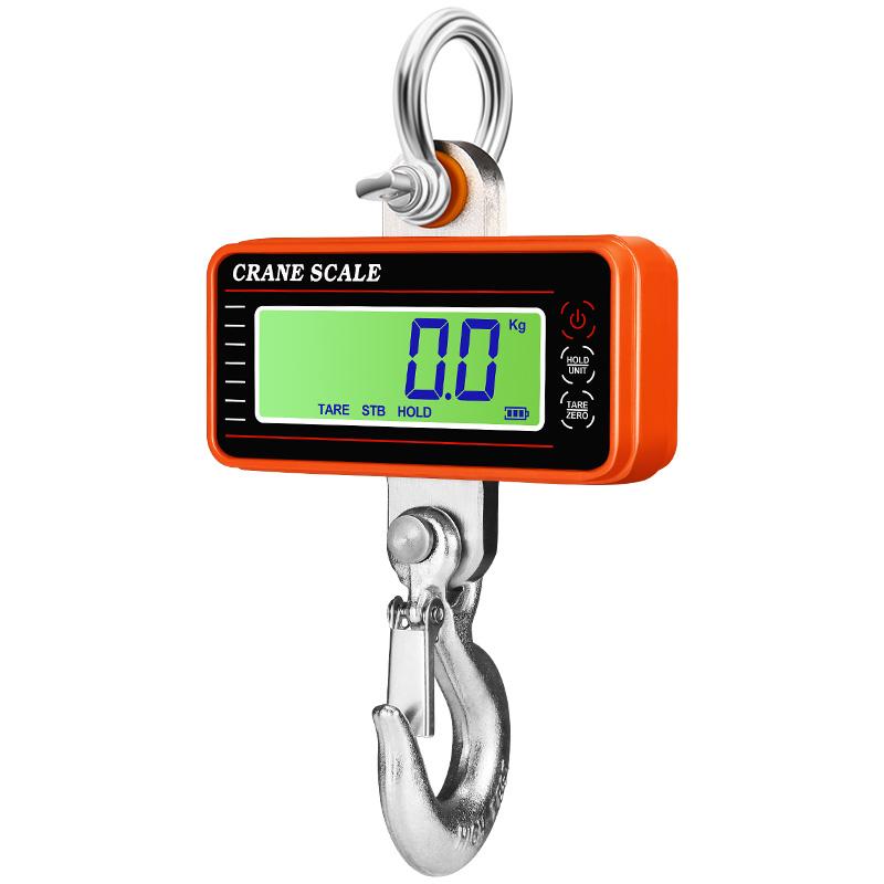 Digital Crane Scale 1500kg/1T/500kg LCD Industrial Heavy Duty Scales Hanging Hook Alloy Shell Weight Blance 65ft Remote Control