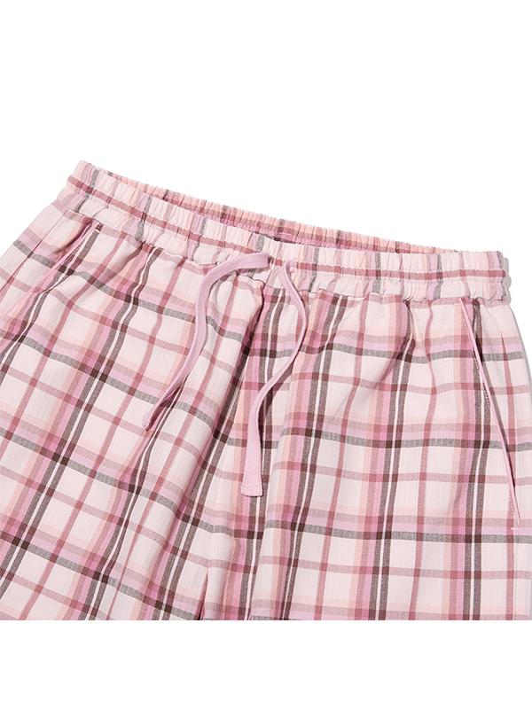 Kirsh Mellow Cheek Check Pajama Pants [Pink]