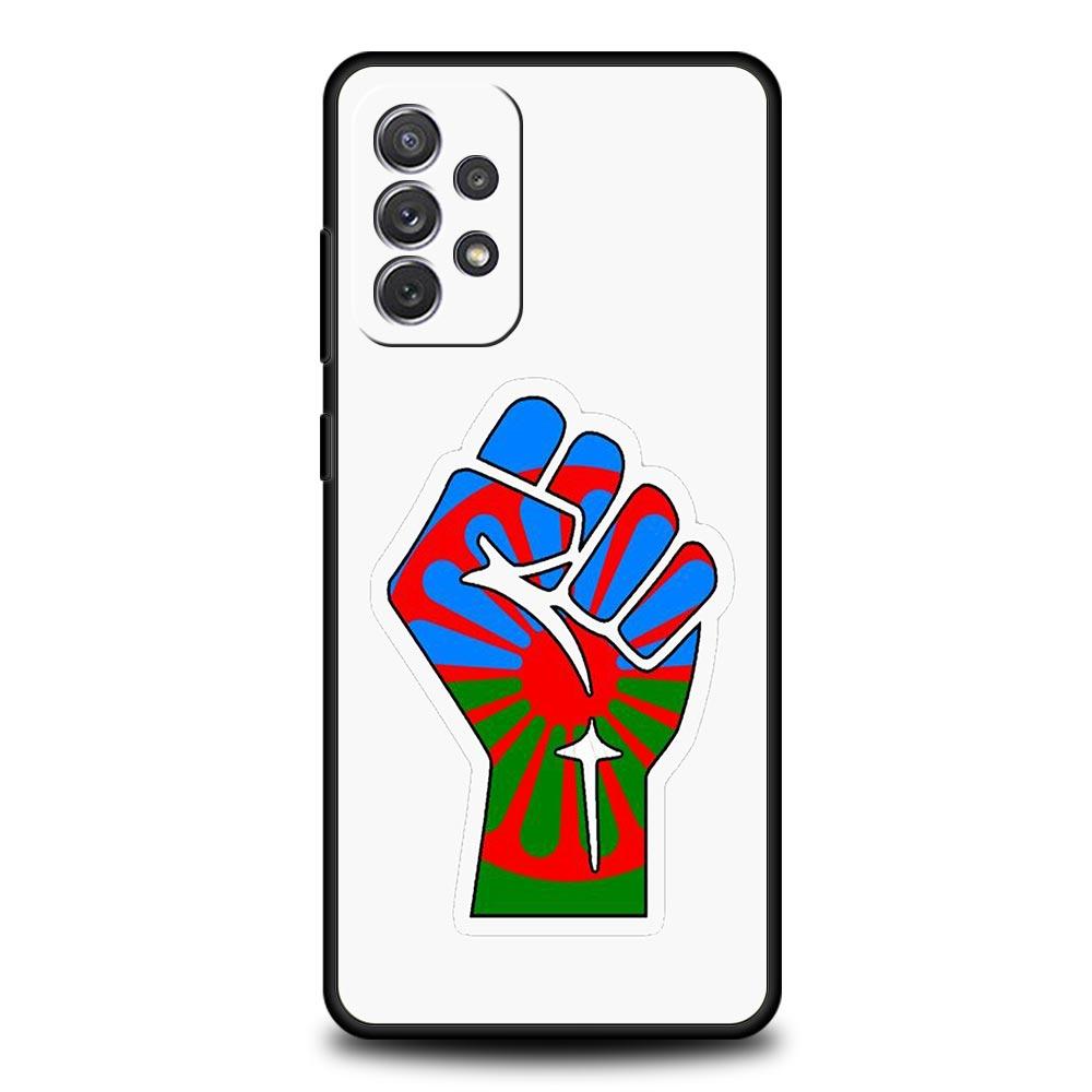 Case For Samsung Galaxy A15 A13 A51 A71 A41 A31 A21S A03S A05 A35 A55 A23 A25 A33 A53 A73 5G Gypsy Flag Sinti&Romanies Cover