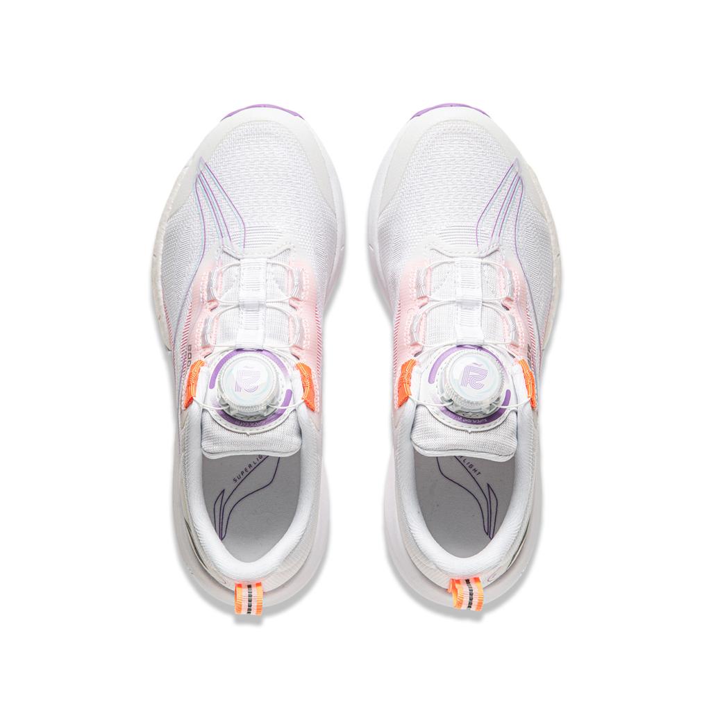 Li Ning Lightweight High Resilience Breathable Kids Running Shoes Kids Running Shoes Standard-White YKFU058-4