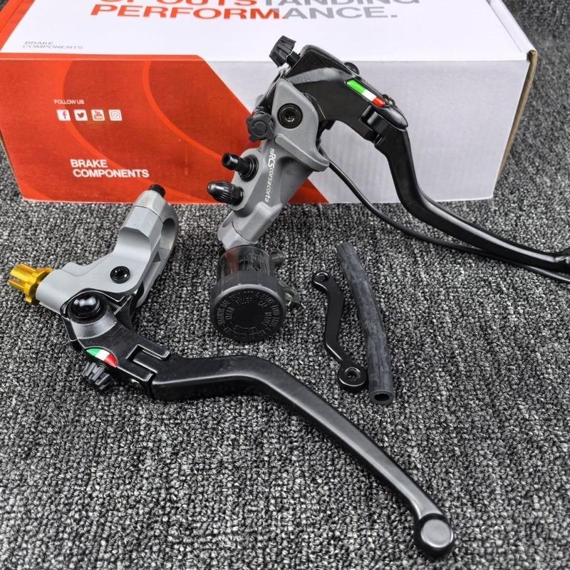 Universal 22mm 19RCS Racing Moto Bike Brake Clutch Lever Right Master Cylinder 19mm Piston Left Perch Line Cable Clutch Lever