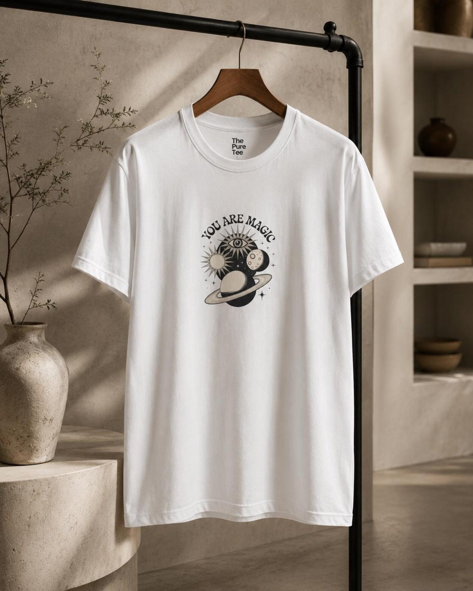 You Are Magic Quote Celestial Planets Cosmic Astrology Spiritual Galaxy Mystic Tshirt S