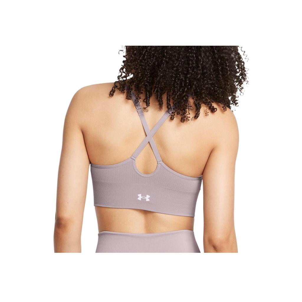 Under Armour Vanish Comfortable Stylish Minimalist Versatile Sports Bra Women Underwear Light-Purple 1384417-015