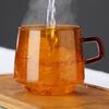 Frühstückstasse Haushalts-Wasserbecher Glasmaterial Geeignet für Milchkaffee