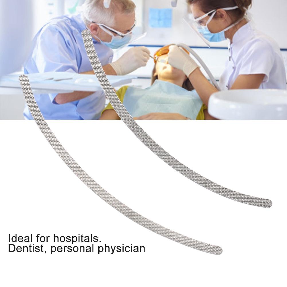 2Pcs/set Professional Dental Orthodontic Lingual Retainers with Mesh Base Universal Dental Tool