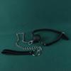 Lockable Anti-Vomiting Dog Muzzle Gag - Large Size with One-Word Strap for Kinky Outdoor Use