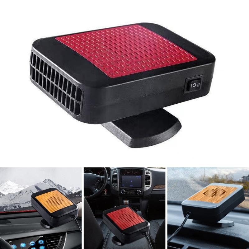 12V 200W Portable Car Heater Rapid Heating Dryer Windshield Defroster Hot Fan Warmer Air Blower Electric Window Demister