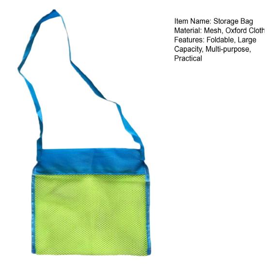 Składana siatkowa torba plażowa z paskiem na ramię Duża pojemność Oddychająca konstrukcja