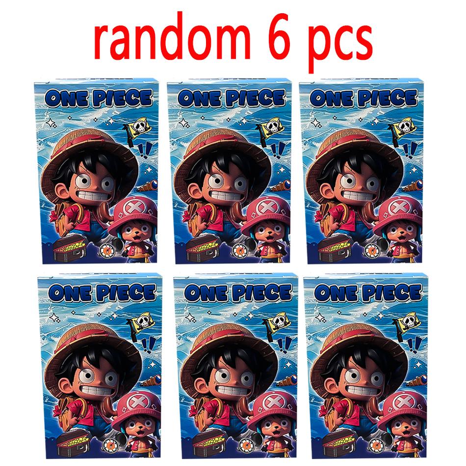8 pièces One Piece anime Bateau Pirate Tendance Boîte Aveugle Boîte Mystère Ornements Kawaii Figurines Décoration d'Intérieur Bureau