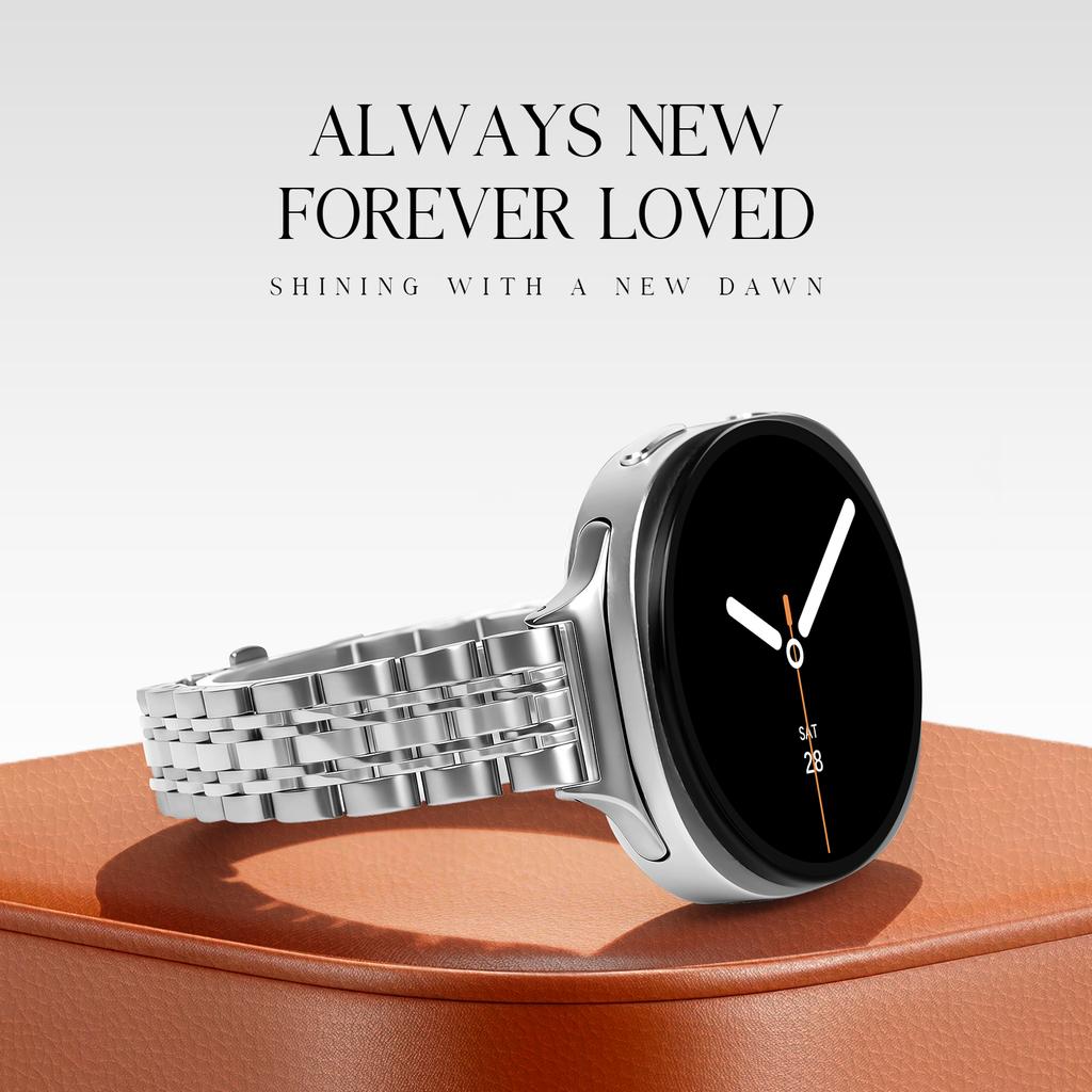 Slim band For Samsung Galaxy Watch 8 strap 44mm 40mm Accessories Metal Stainless steel Bracelet correa Galaxy Watch 8 classic 46