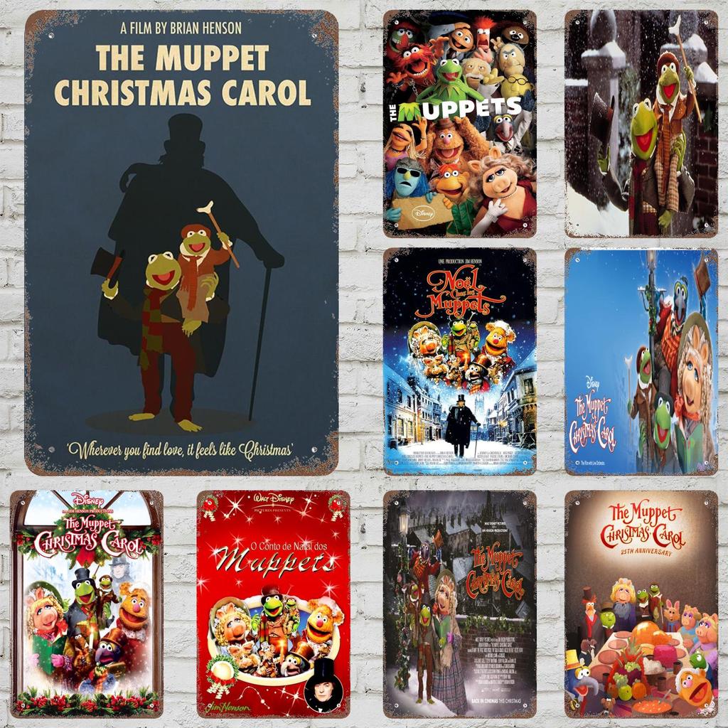MINISO The Muppet Christmas Carol Funny Bar Metal Sign, Retro Plaque, Vintage Sign, Alcohol Drinker, Pub,Kitchen Wall Decoration