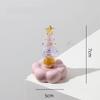Glass Glass Christmas Tree Rotating Display Base Mini Tree Ornament  Home Table Decor