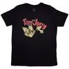 Tom & Jerry Retro T-Shirt Black New