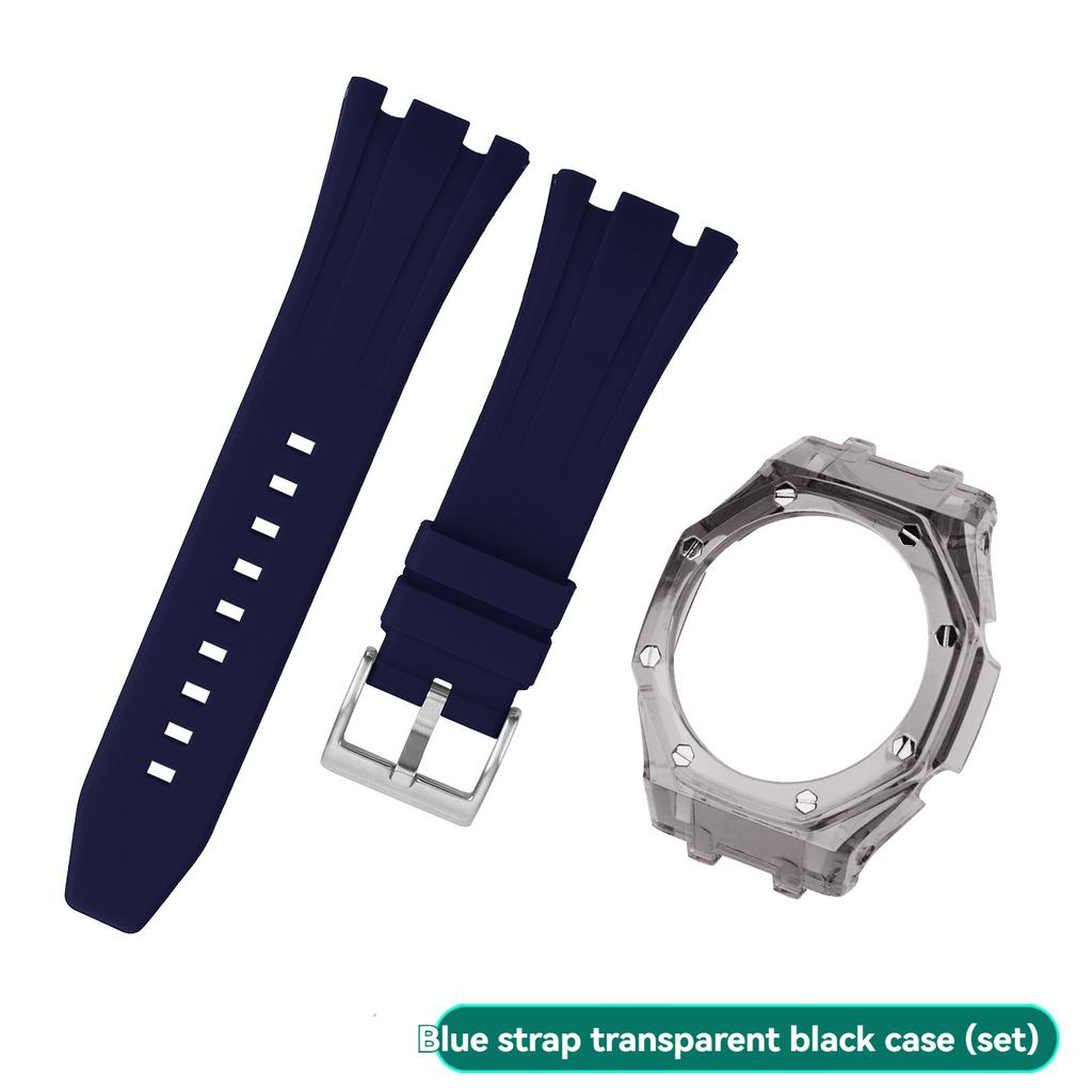 Ga2100 Silicone Mod Kit Strap Case Set For Casio GA-2100/2110 GA-B2100 Transparent Glacier Case Watchband With Refit Tool
