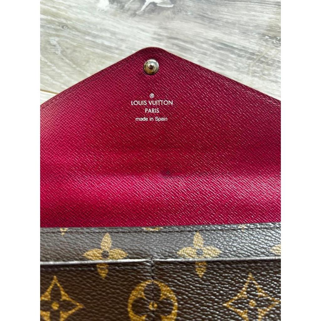 Used Louis Vuitton Monogram Marielouise Long Wallet Fuchsia