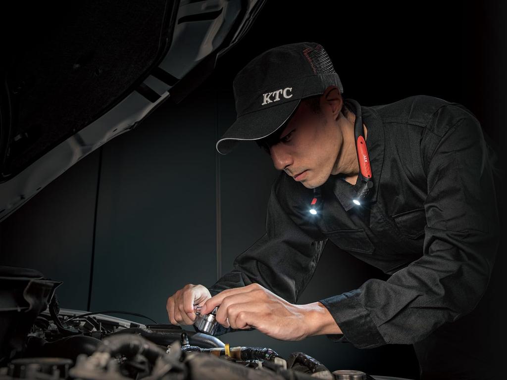 KTC (Kyoto Tool) AL814N Rechargeable LED Neck Light, Hands-Free Work Light, Max 320 Lumens