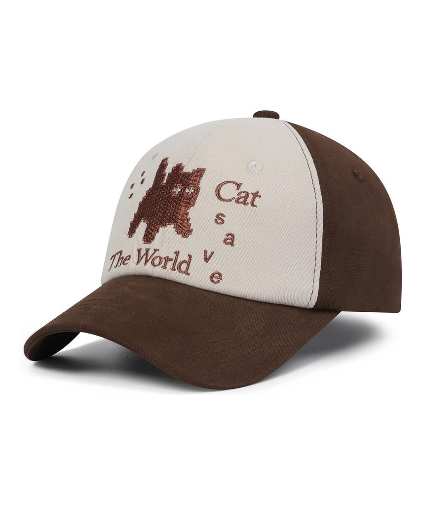 Kaesseibeudeowoldeu Pixel Art Ball Cap (Brown)