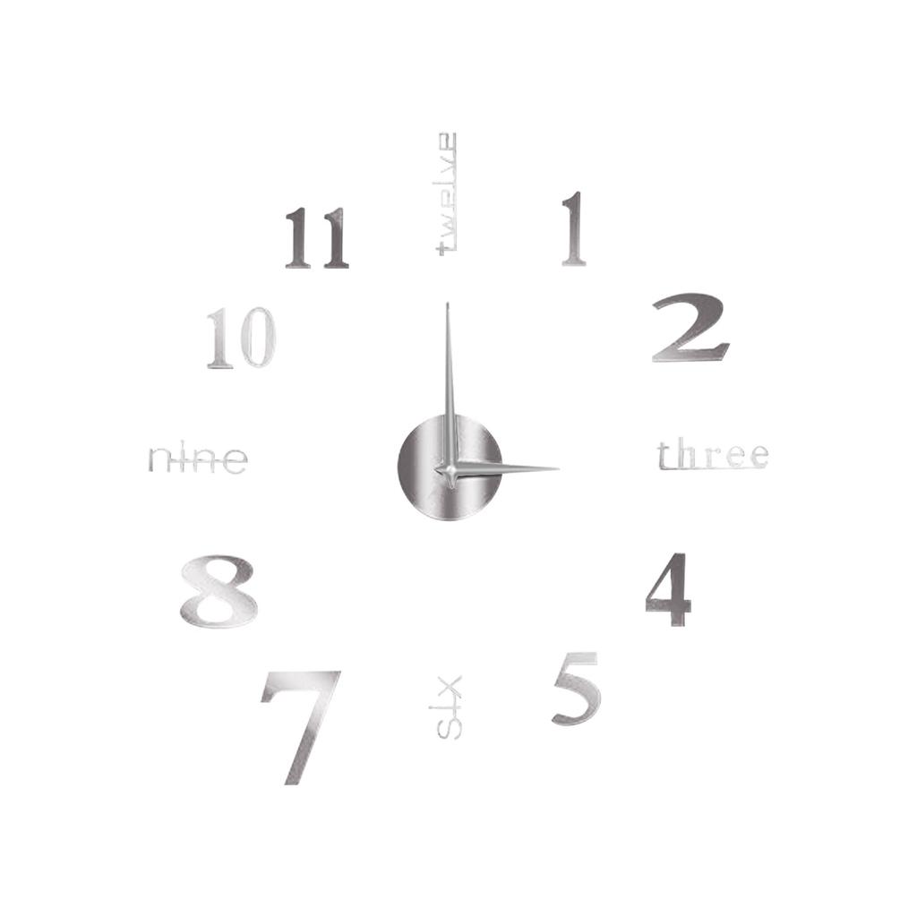 Orologio da parete silenzioso creativo Orologio decorativo tridimensionale per soggiorno fai-da-te Orologio europeo