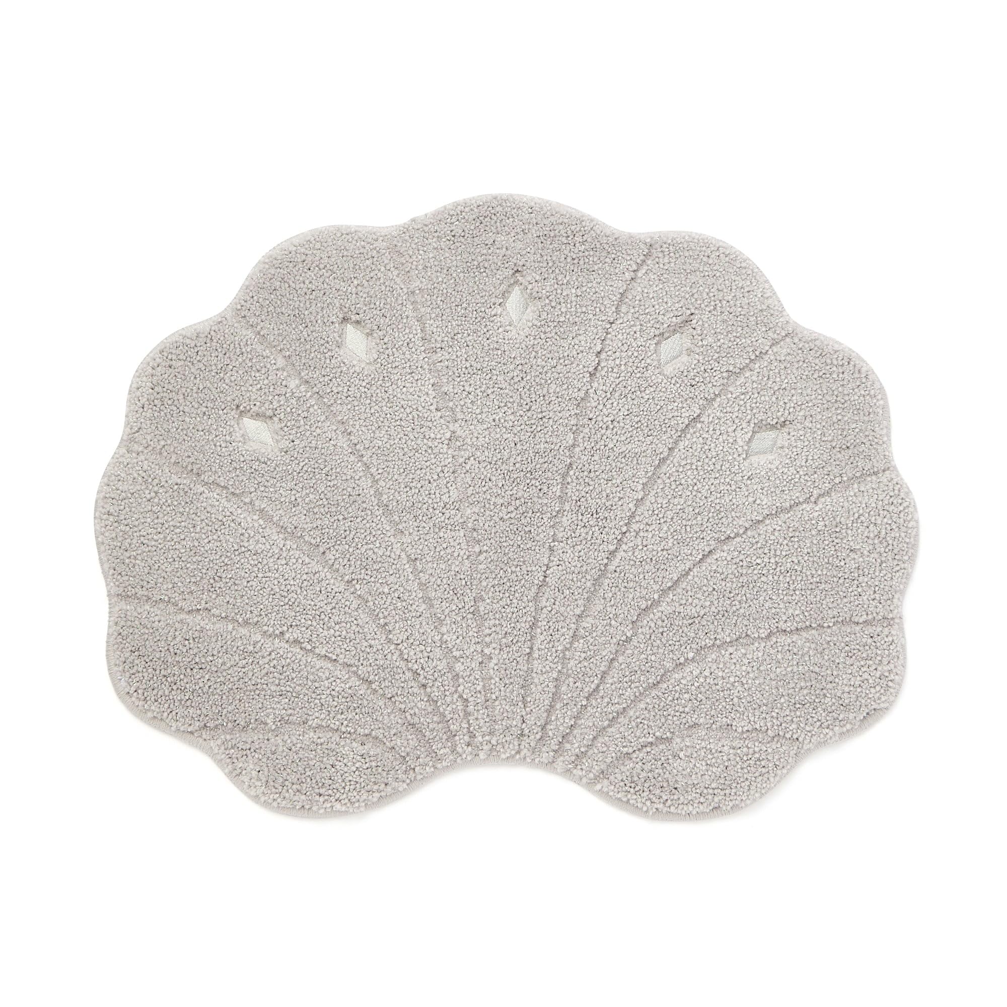 

Francfranc Ракушка Туалетный серый коврик, 46x60см,