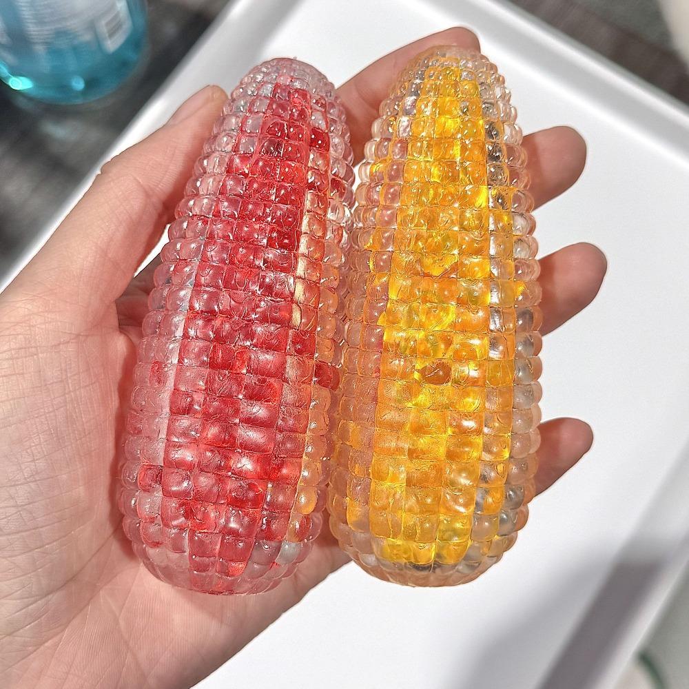 Crystal Glow Corn Flow Sand Squeeze Ball Moldable Rebound Fidget Toy Stress Relief Desk Gift
