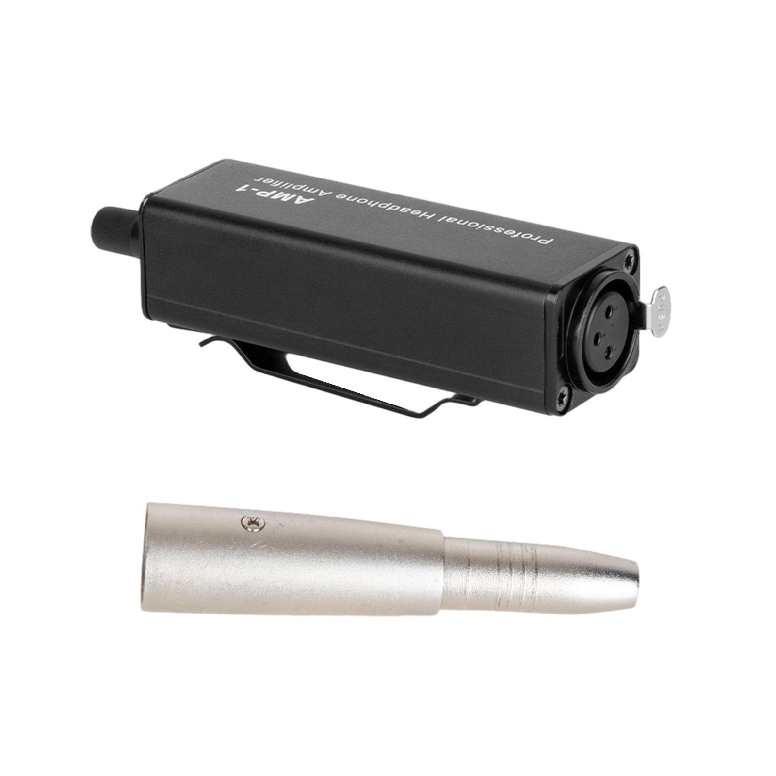 

Universal XLR to 3.5mm Headphone Amplifier No Interference HiFi Sound Quality with Output Volume Control for Music Lover