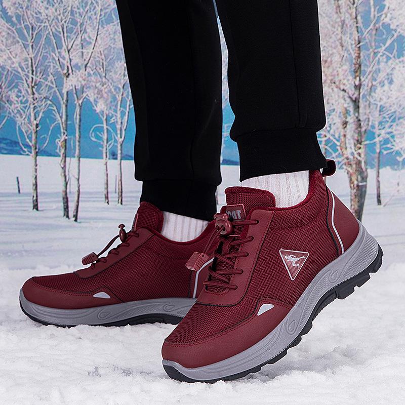 Winter High-top Velvet Warm Sports Mother Shoes Non-slip Two Cotton Shoes Medium Thickened Snow Boots