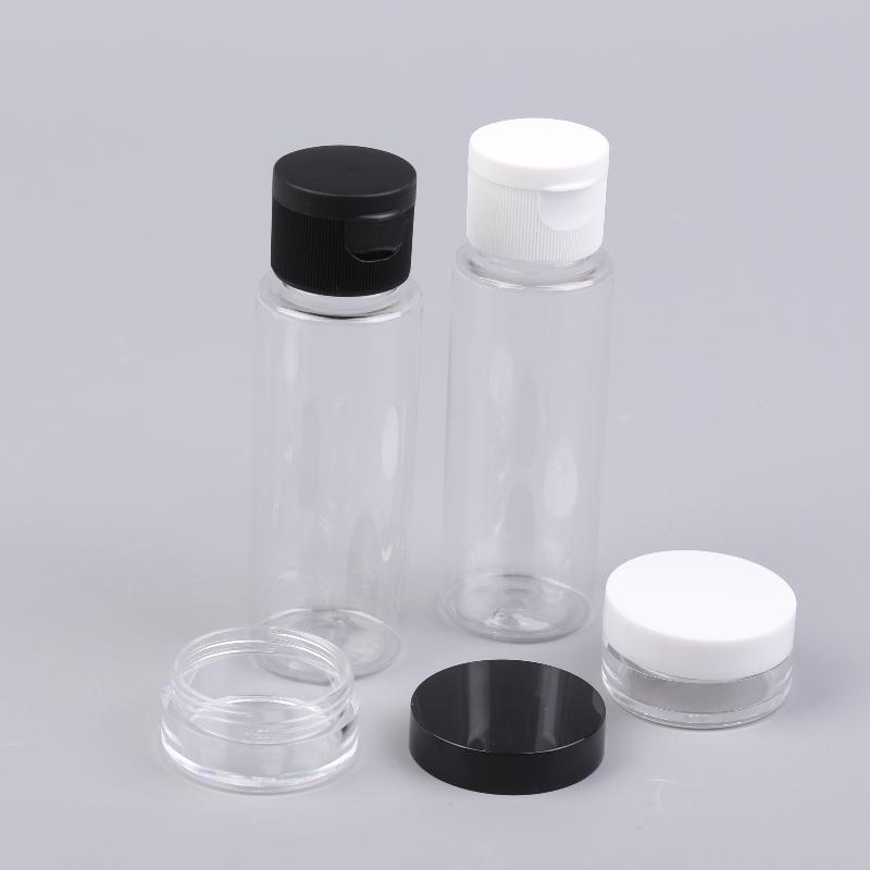 11 Stück/Set Reiseflaschen-Set Nachfüllbare Flasche Weiches Haustier-Lotion-Shampoo-Behälter Quetschflasche Leere Flasche