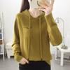 Suéter con capucha Suéter para mujer Moda estilo occidental Suéter suelto Camisa de fondo Parte superior