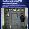 4.3'' IPS Screen Wireless Intercom Doorbell Camera Smart HD Night Vision Two-Way Audio Waterproof Home Security Video Eye Bell