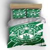 Hibernian FC Groene Beddengoedset Beddengoed Dekbedovertrek Set Dekbedovertrek Kussenslopen (1 * Dekbedovertrek 2 * Kussenslopen, zonder dekbedvulling)