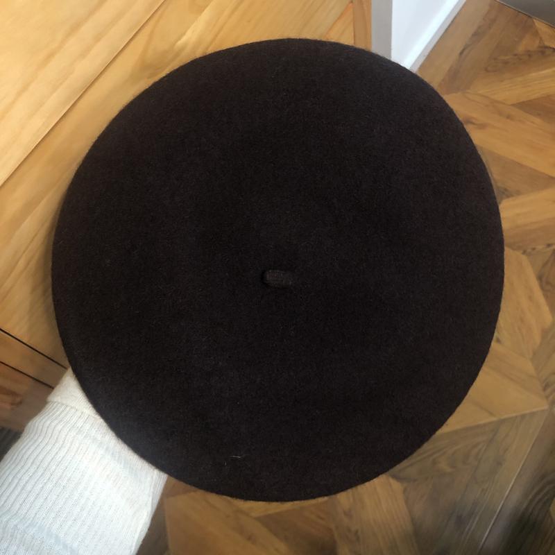 

Luna&Dolphin Женская шерстяная шляпа-гриб осень-зима Береты Кофейно-карамельный винтажный колпак художника Шапка-бини для художника Милый теплый цвет