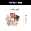 Beautiful Flower Enamel Accessory Alloy Badge Fashion Brooch Clothing Jewelry Suitable for Gifting or Own Collection