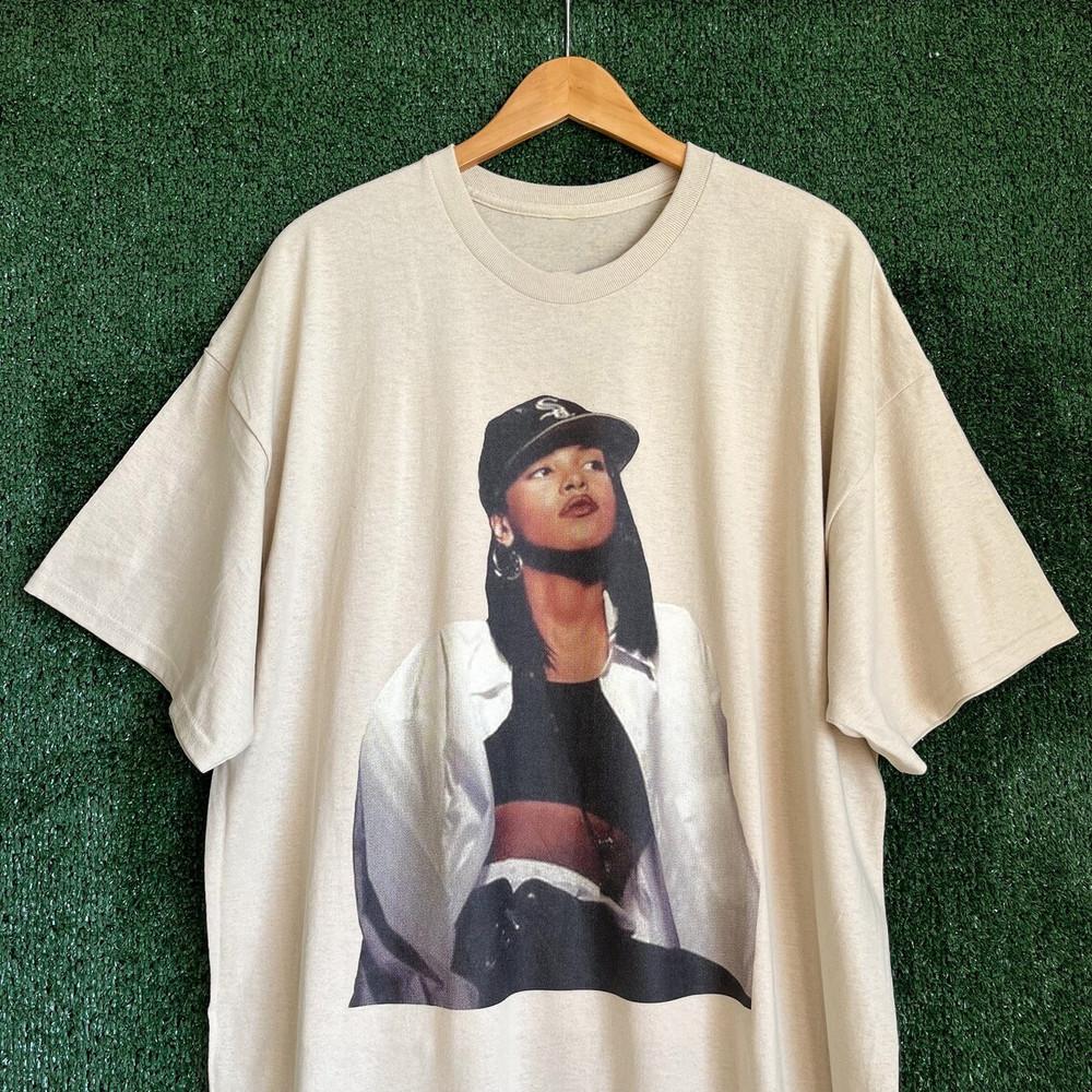 

Aaliyah Graphic T-Shirt Short Sleeve White Cotton Women Men S to 2345XL Unisex T-Shirt XL