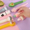 5 Pcs/Set Soft Foam Neutral Pen Stress Relieve Gel Pen Stationery Pen 0.5mm Gel Ink Pen Writing Pen Journaling Pen