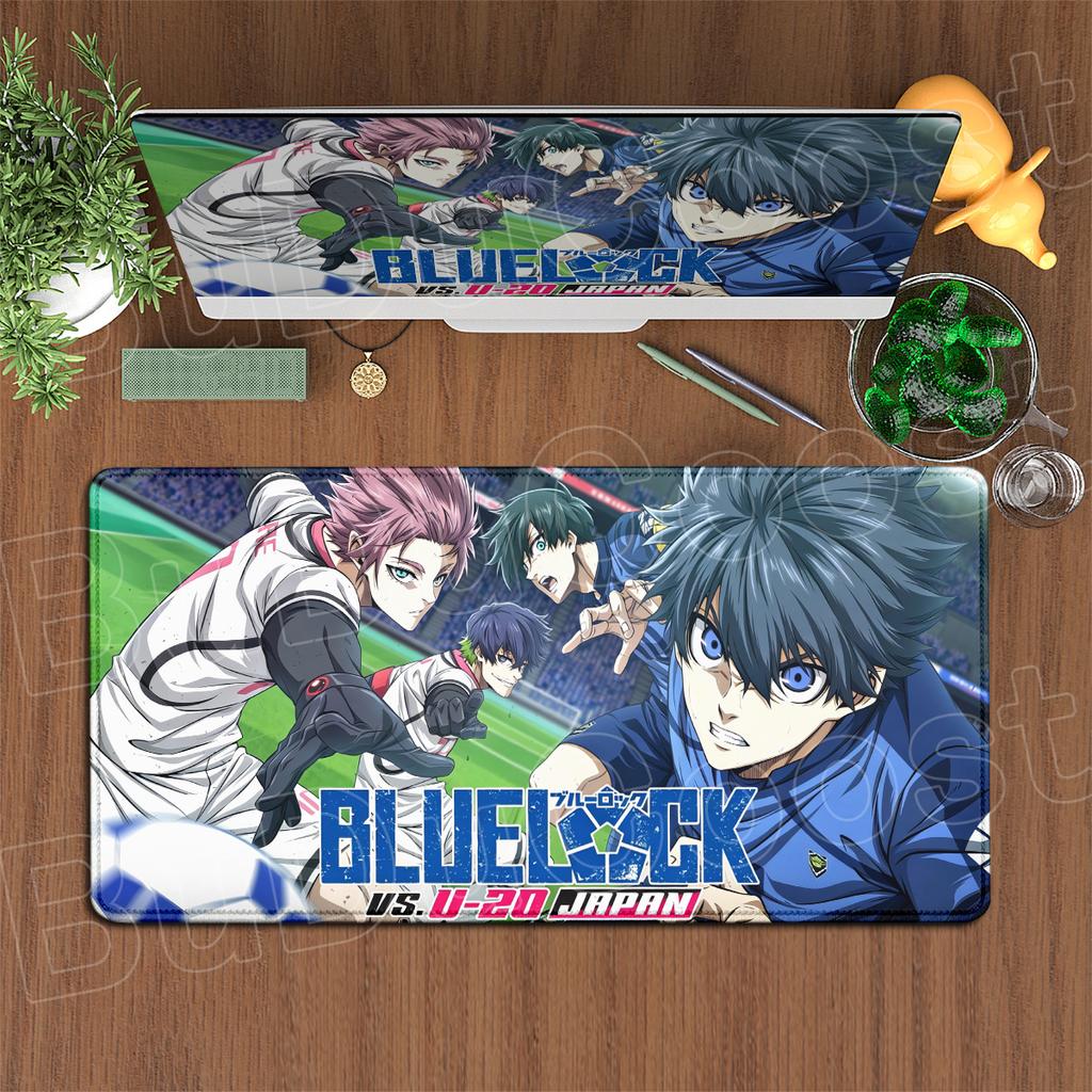 Isagi Yoichi Antypoślizgowa Gumowa Podkładka pod Mysz do Laptopa Gorące Anime Blue Lock Duża Gamingowa Biurowa Rozszerzona Mata na Biurko Akcesoria PC